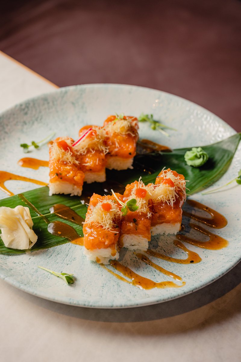 Oshi di salmone con crispy croccante